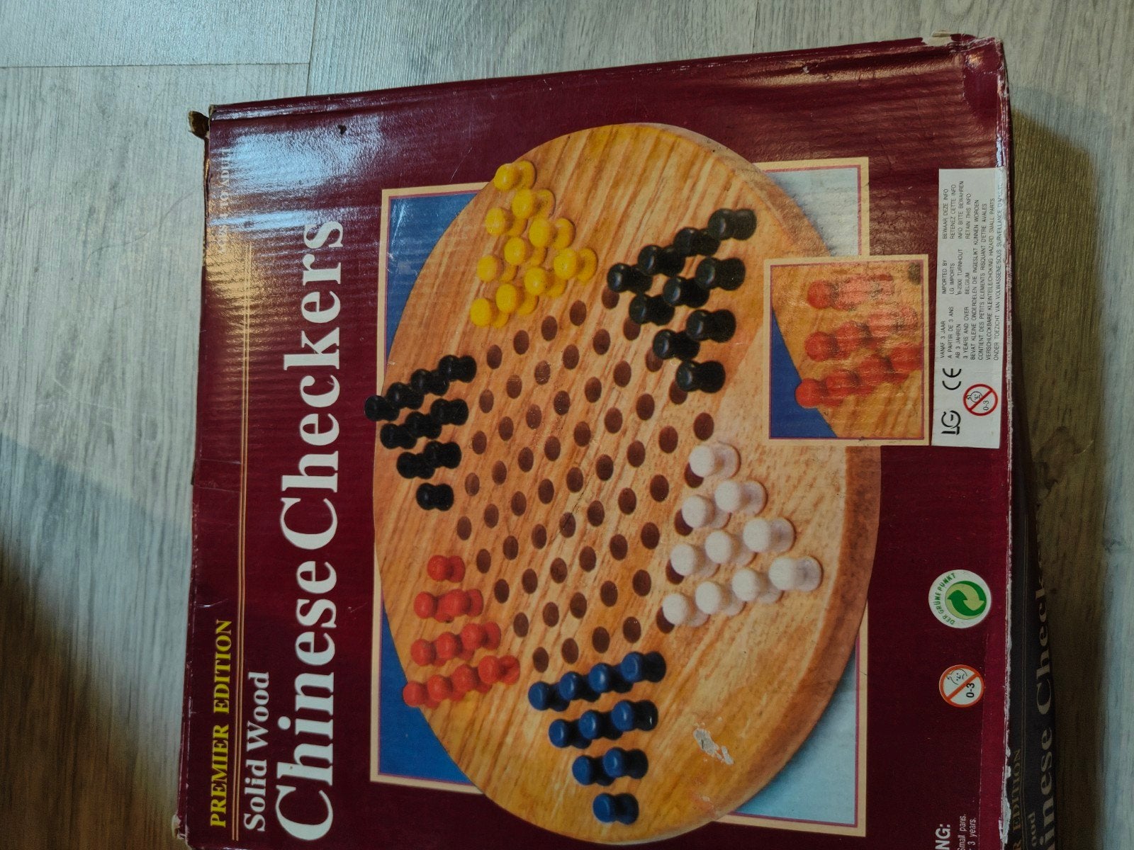 Chinese Checkers - Premier Edition Massief Hout, Hobby en Vrije tijd, Gezelschapsspellen | Bordspellen, Vijf spelers of meer, Ophalen
