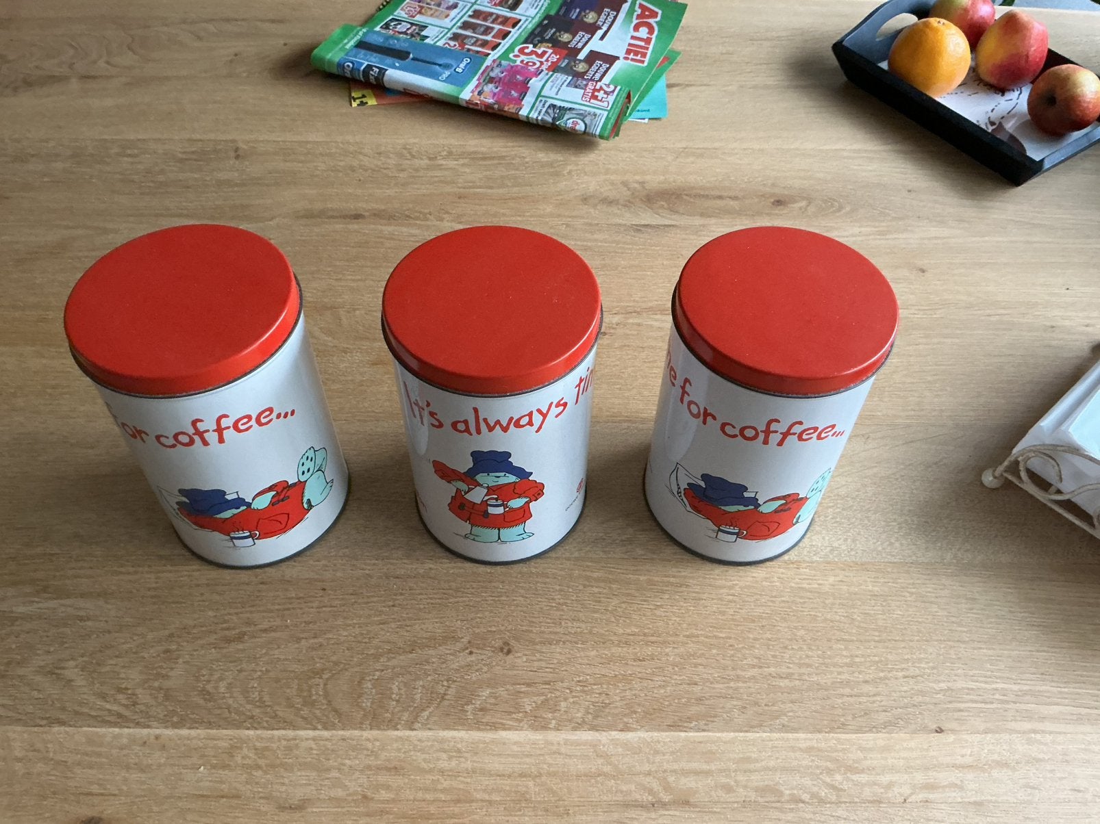 3 paddington blikken, Ophalen of Verzenden, Gebruikt, Koffie