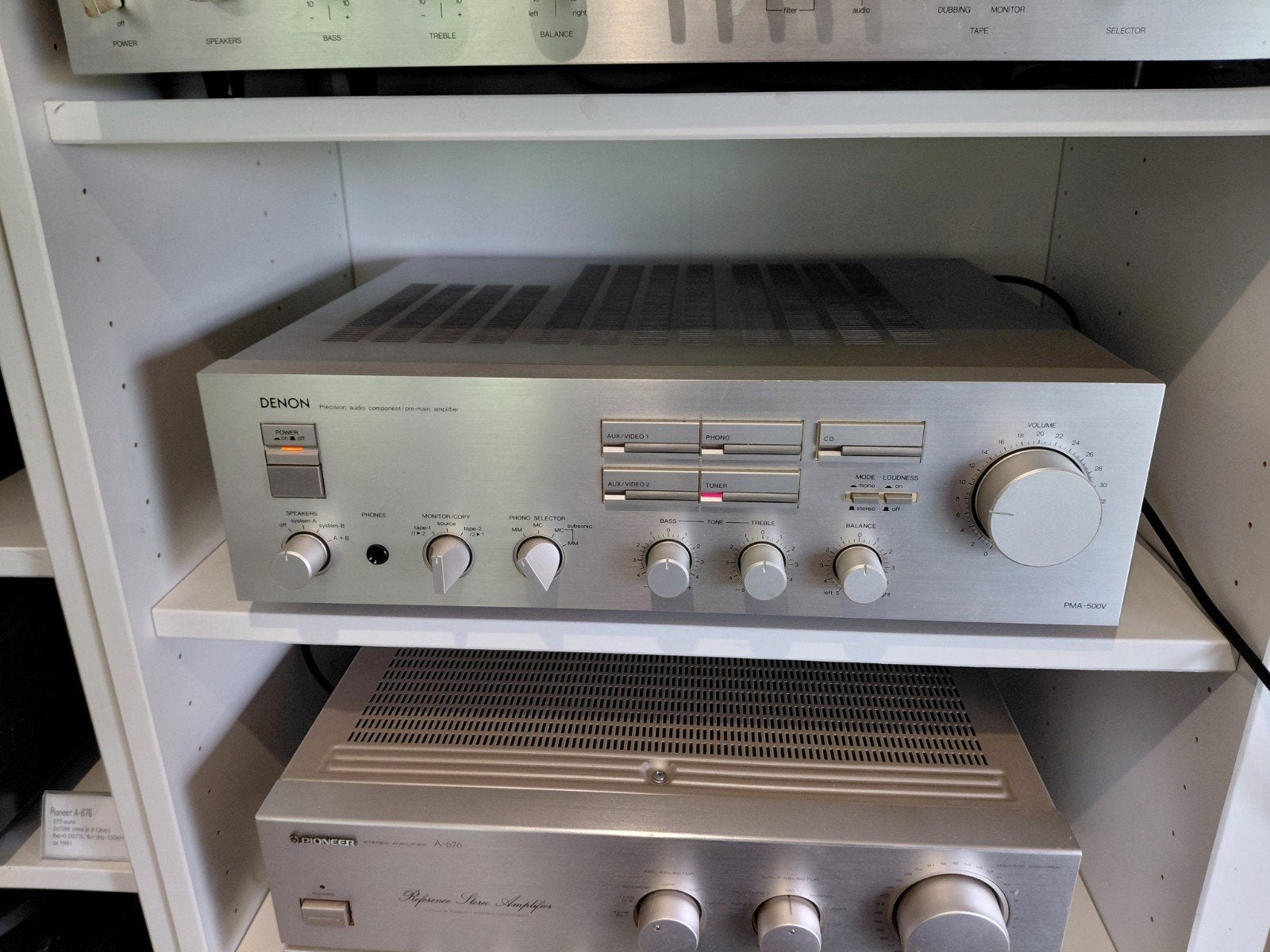 Zgoh Denon PMA 500V 2x80W champagne & 3 maand garantie, Ophalen of Verzenden, Denon