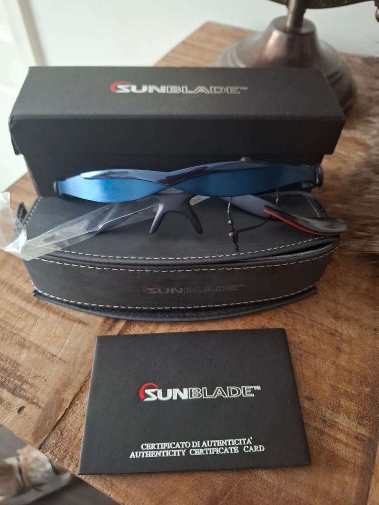 Sunblade Zonnebril - Nieuw in doos, Overige merken, Zonnebril, Blauw, Nieuw