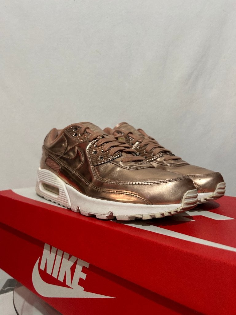 ALS NIEUW! Maat 42 - Nike Air Max 90 Metallic Rose Gold, Overige kleuren, Verzenden, Nike, Nike