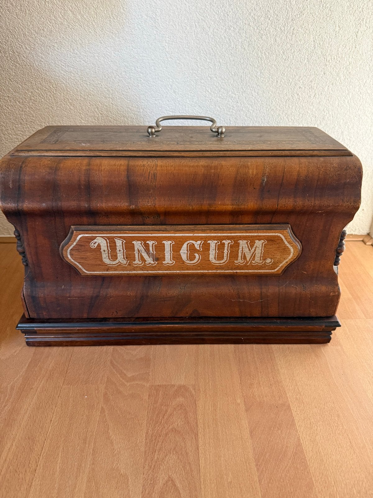 Antieke Unicum Naaimachine in Houten Kist, Antiek en Kunst, Ophalen