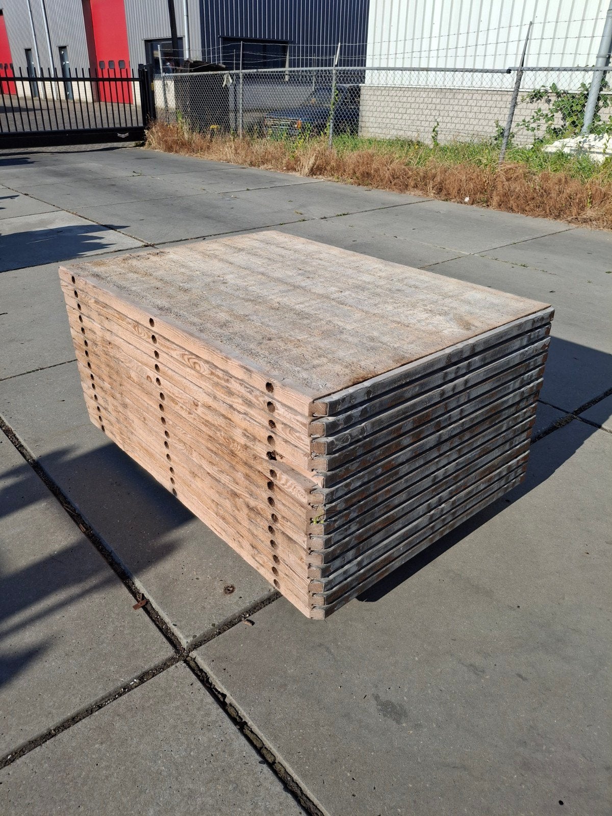 Grenen steenschotten Schotten, Ophalen, Hout