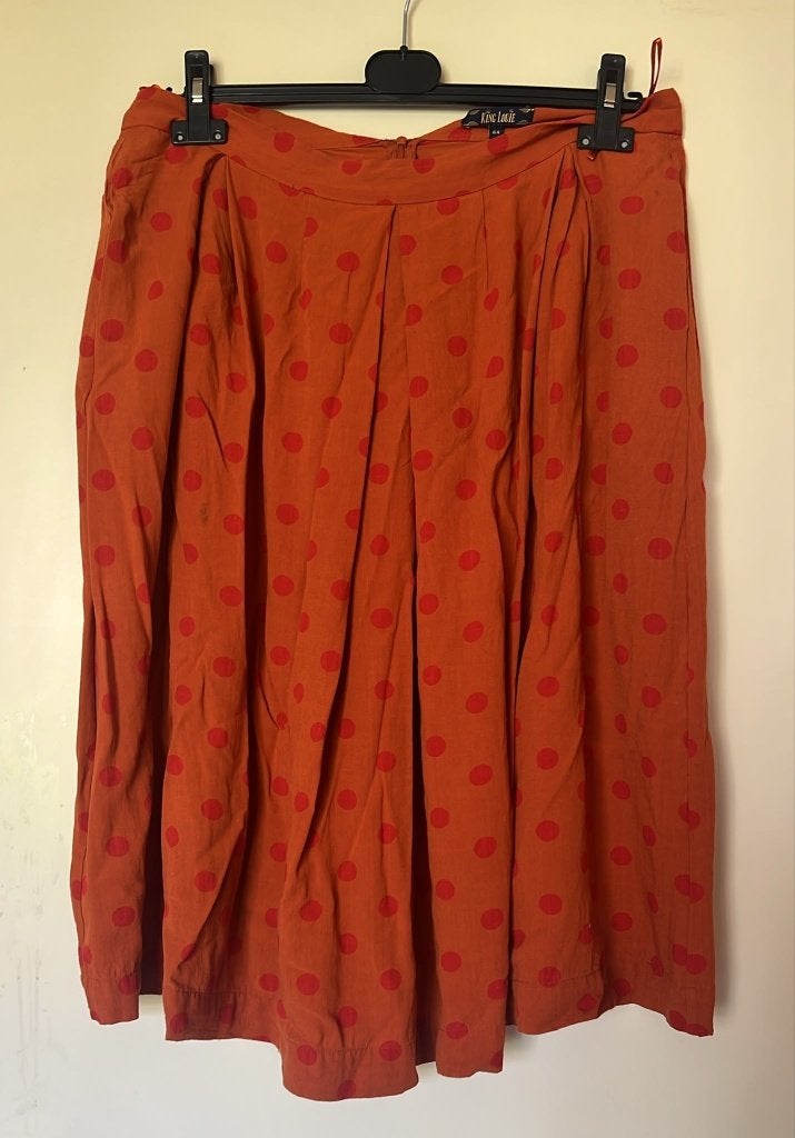 king louie rok maat 44, Kleding | Dames, Rokken, Verzenden, Maat 42/44 (L), Oranje, Knielengte