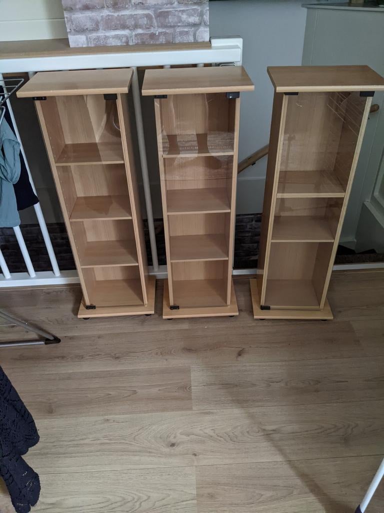 Dvd / cd opbergkastjes, Huis en Inrichting, Gebruikt, 150 discs of meer, Ophalen of Verzenden, Hout