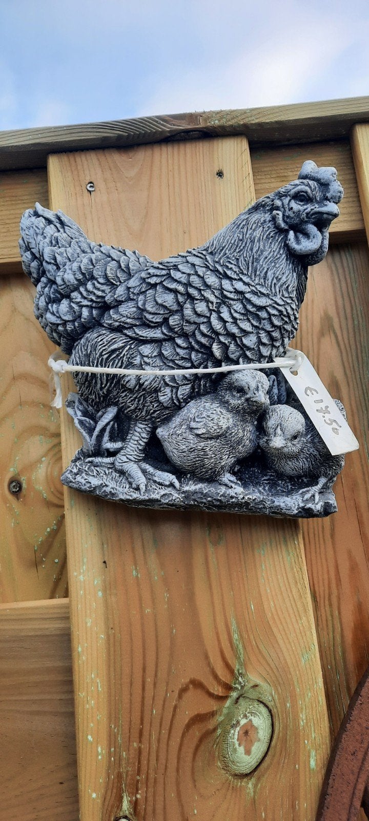 Tuinbeeld kip met kuikens - Beton, Ophalen of Verzenden, Nieuw, Beton, Dierenbeeld