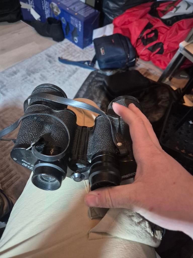 Verrekijker 7x50 - Ideaal voor Natuur en Sterrenkijken, Ophalen of Verzenden, Gebruikt, Minder dan 8x, Porro (met knik)