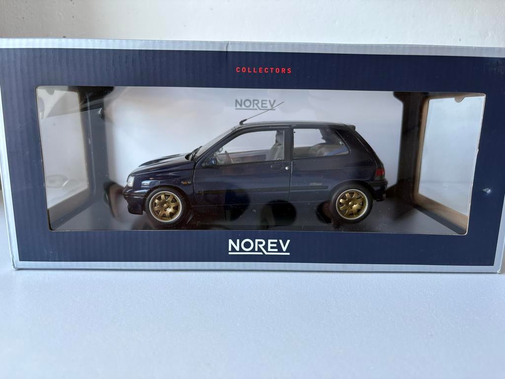 Norev Renault Clio Williams (1:18) - Modelauto, Verzenden, Zo goed als nieuw, Auto, Norev
