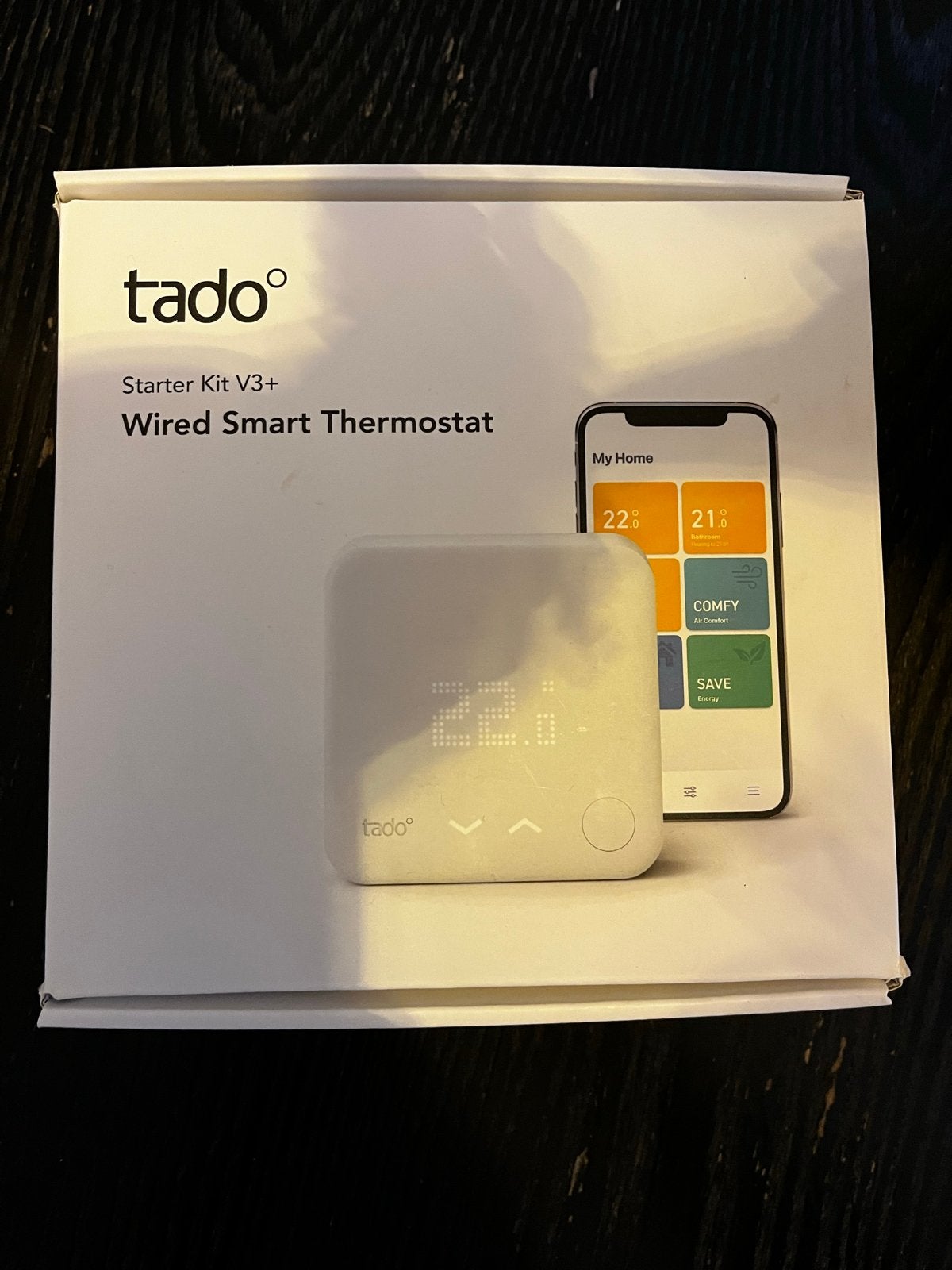 Tado Starter Kit V3+ Bedrade Slimme Thermostaat, Ophalen of Verzenden, Slimme thermostaat, Zo goed als nieuw