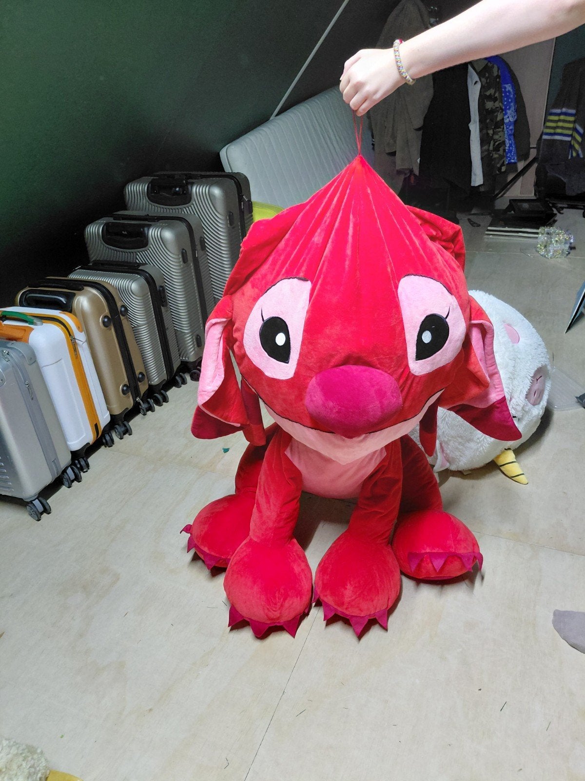 Grote Leroy (Stitch) knuffel - 105cm!! zgan, Ophalen, Disney, Overige typen, Rood