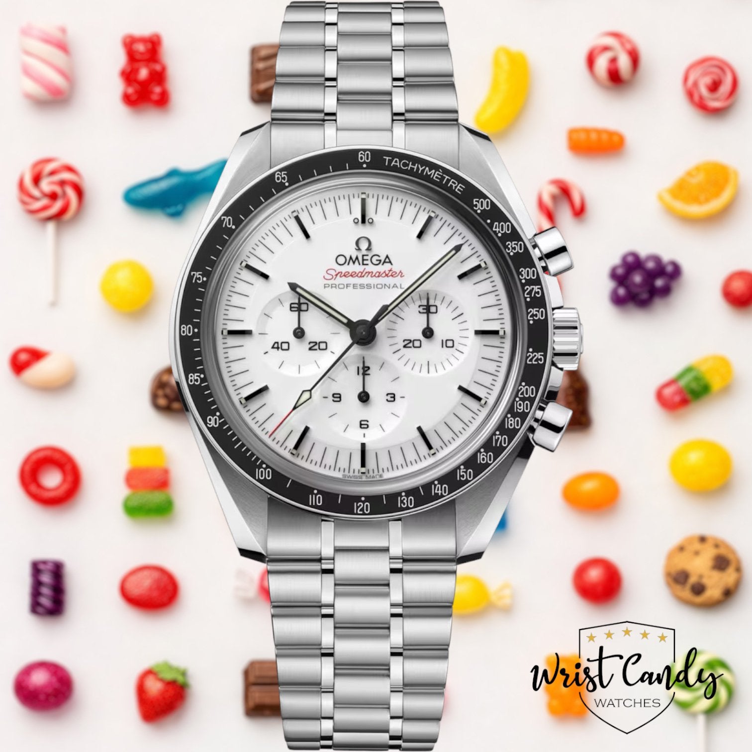 Omega Speedmaster Professional • 2025 • 2 banden • topstaat, Sieraden, Tassen en Uiterlijk, Horloges | Heren, Gebruikt, Omega