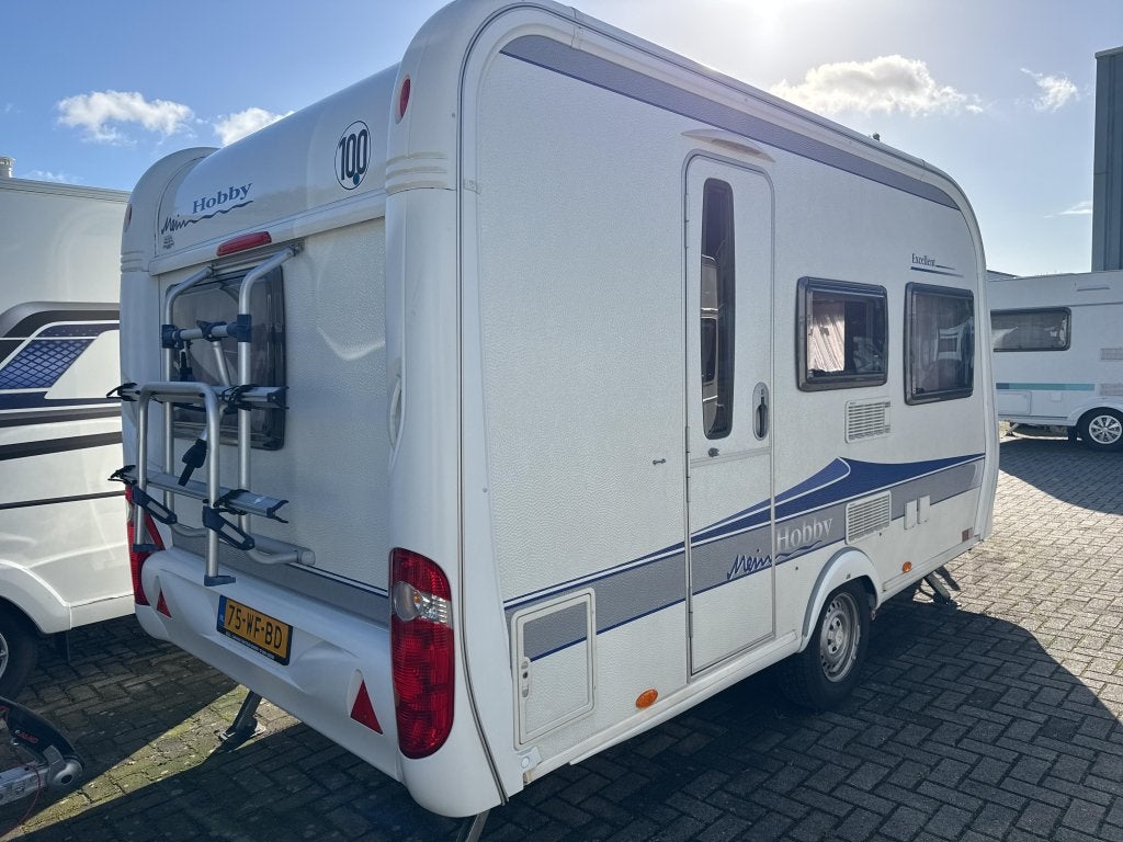 Hobby Excellent 400 SF Mover/Unico voortent, Fietsenrek, Hobby, Bedrijf, Treinzit