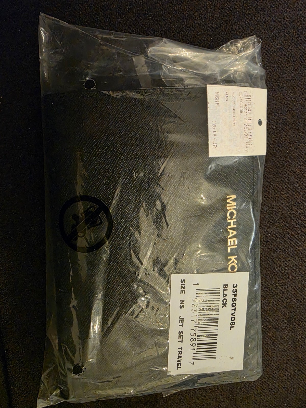 Michael Kors Jet Set Travel Portemonnee - Nieuw, Sieraden, Tassen en Uiterlijk, Ophalen of Verzenden, Nieuw, Zwart, Overige merken