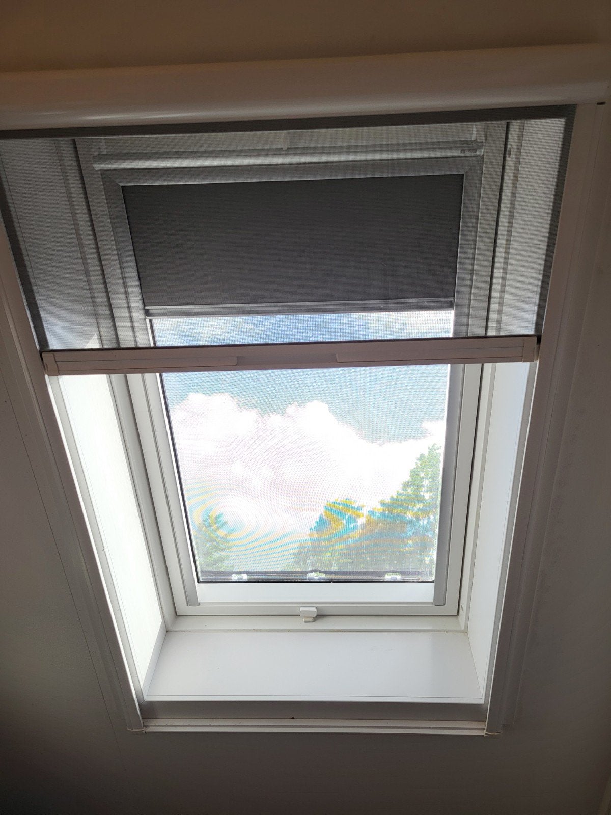 Velux GGU MK06 Dakraam met dubbelglas,hor, gordijn en screen, Ophalen, Gebruikt, 80 tot 120 cm, 80 tot 120 cm