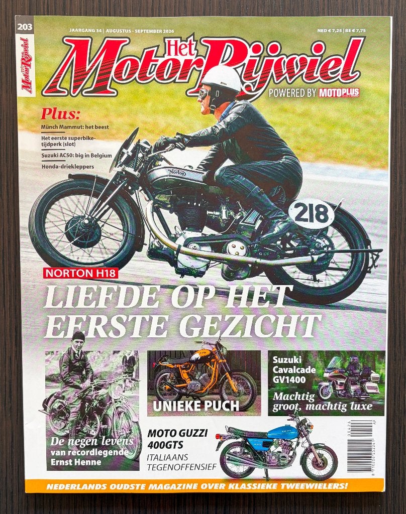 Tijdschrift Het MotorRijwiel - augustus/september 2026, Verzenden, Gelezen, Algemeen