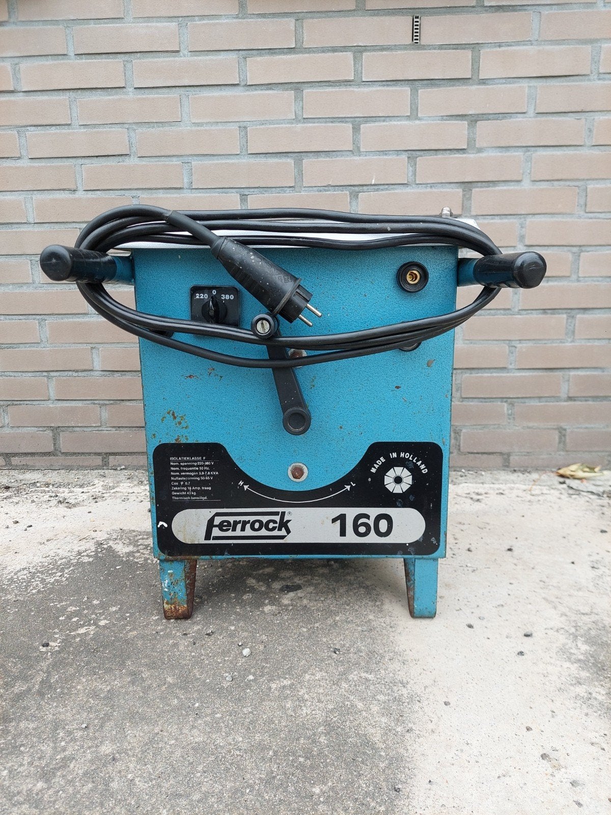Ferrock 160 Elektroden Lasapparaat 220V/380V, Ophalen, Gebruikt, 150 tot 250 ampère, Elektroden