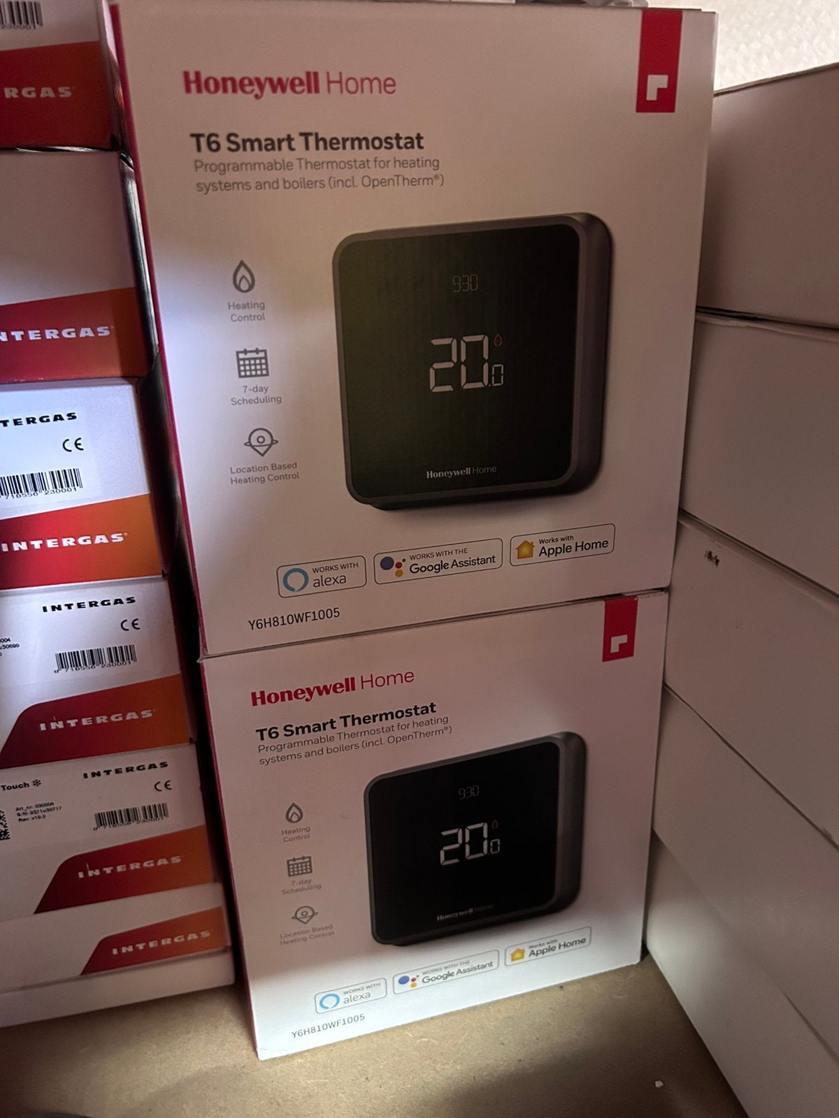 Honeywell Home T6 Slimme WIFI Thermostaat Bedraad (ZWART), ., Nieuw, Ophalen of Verzenden, Slimme thermostaat