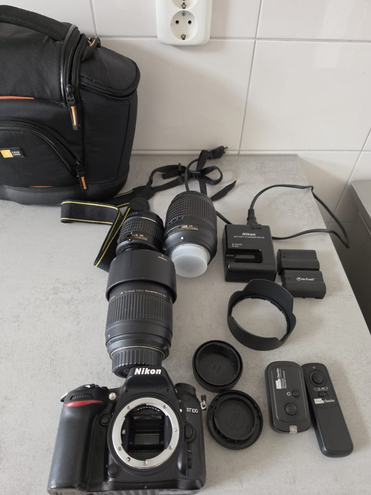 Nikon d7100 set, Ophalen, Gebruikt, Nikon