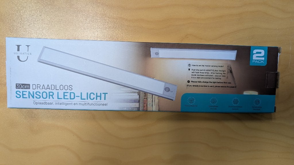 Sensor led-lamp oplaadbaar (2 pack), Ophalen of Verzenden, Zo goed als nieuw, Sensorlamp, LED
