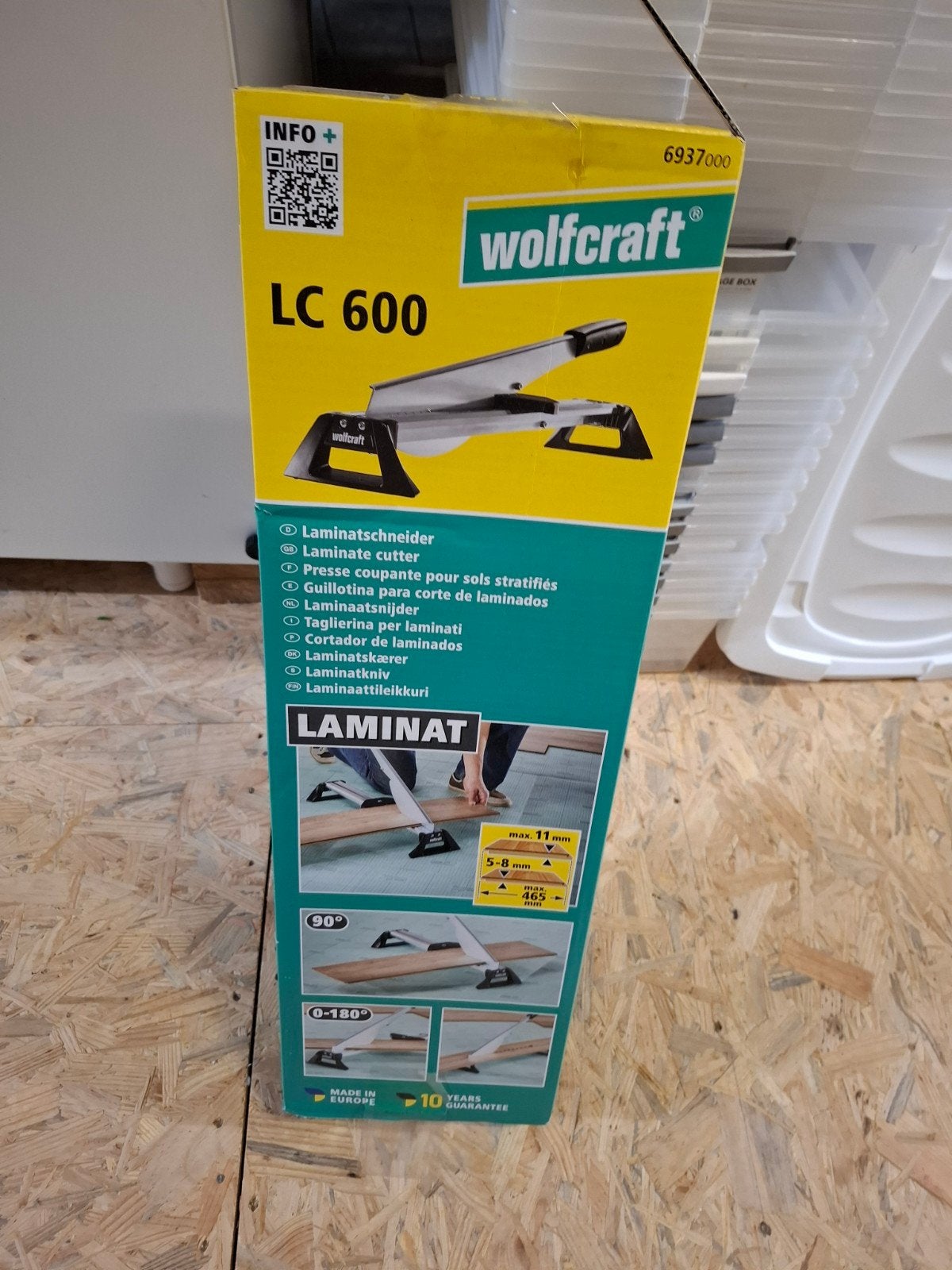 Wolfcraft LC 600 laminaatsnijder - 1x gebruikt, Ophalen of Verzenden, Nieuw, Snijgereedschap, Overige merken