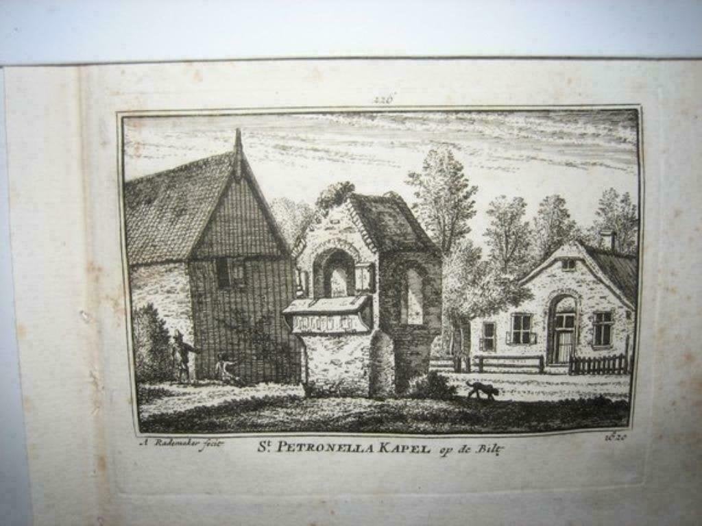 226 / De Bilt  St. Petronella Kapel Kopergravure 18e Eeuw, Ophalen of Verzenden