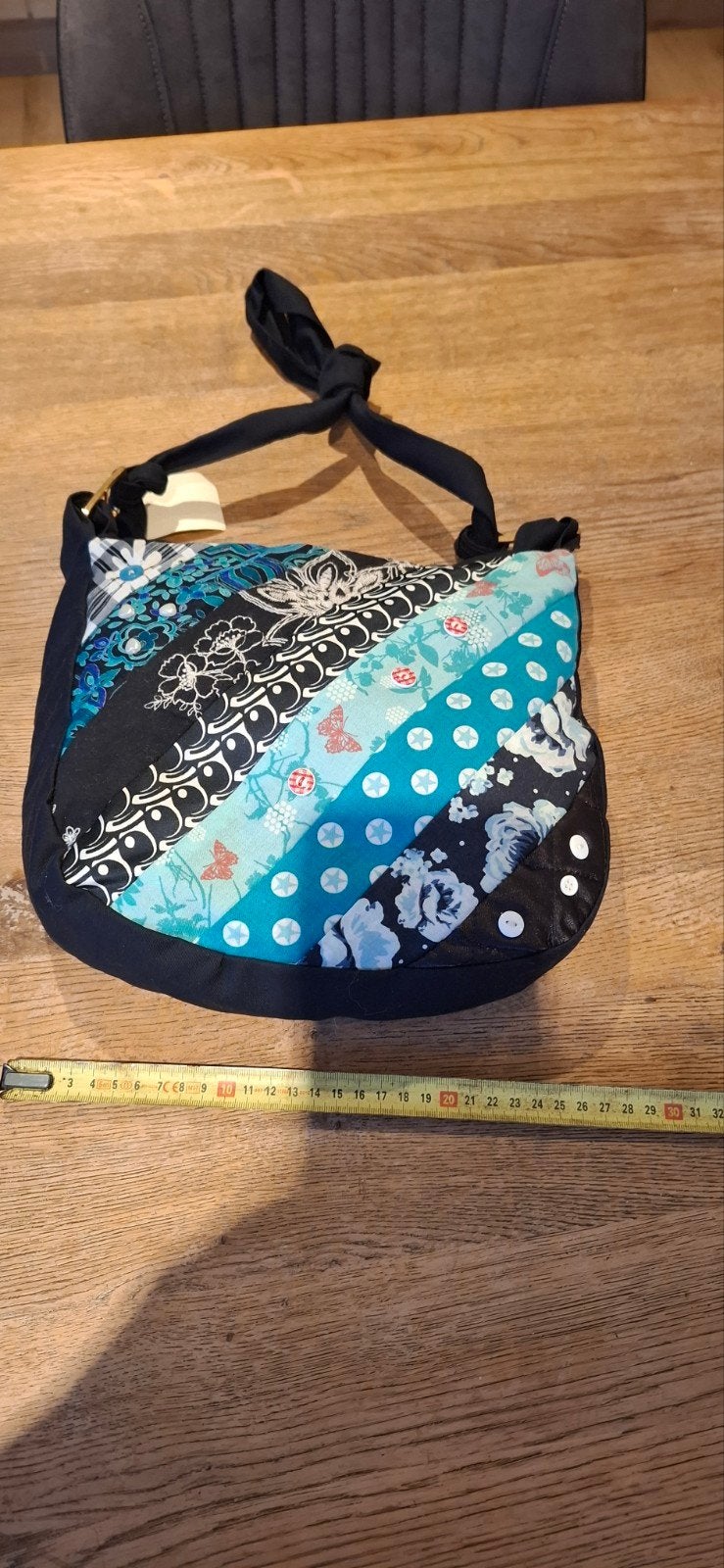 Unieke handgemaakte patchwork schoudertas, Ophalen of Verzenden, Nieuw, Overige kleuren, Schoudertasje