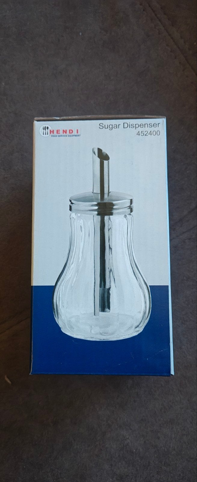 9x HENDI Suikerstrooier - glazen body met RVS tuit, 0,2L, Ophalen of Verzenden