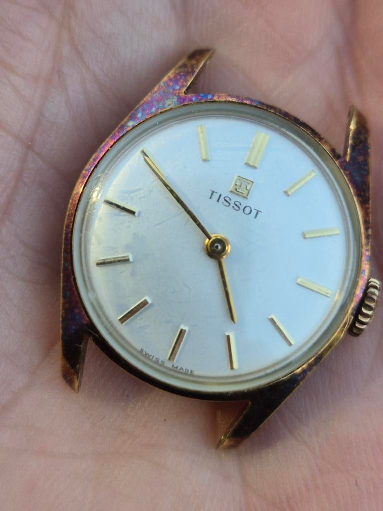 Vintage Tissot dameshorloge - werkt, heeft service nodig, Sieraden, Tassen en Uiterlijk, Horloges | Antiek, Overige materialen