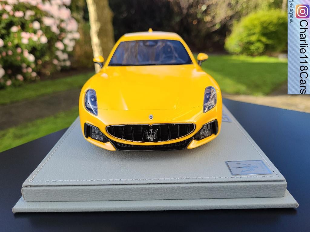 BBR 1/18 Maserati GranTurismo Trofeo – Giallo Corse, Hobby en Vrije tijd, Ophalen of Verzenden, Nieuw, Overige merken