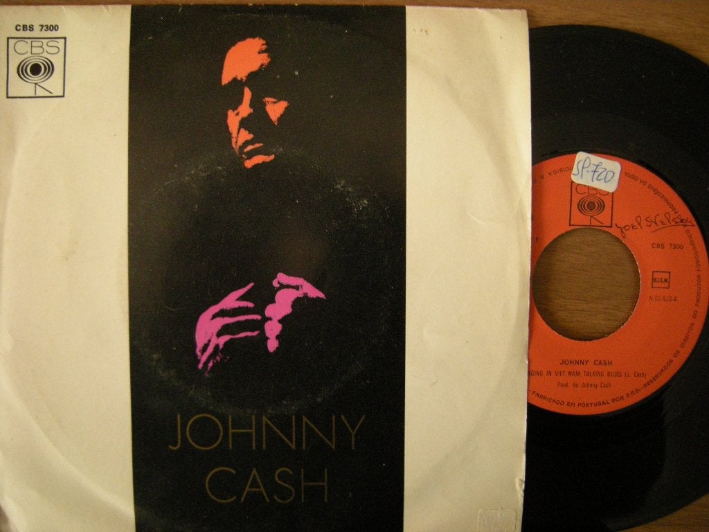 Johnny Cash (Singing In Viet Nam Talking Blues), Ophalen of Verzenden, Gebruikt, 7 inch, Country en Western