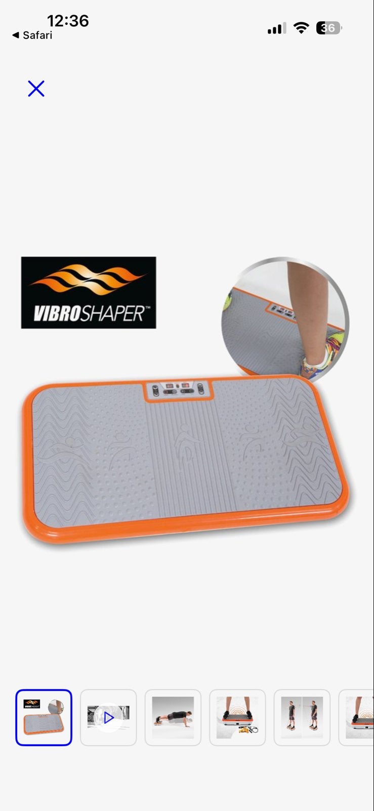 VibroShaper Trilplaat - Fitness en Massage, Ophalen, Kunststof, Trilplaat, Armen