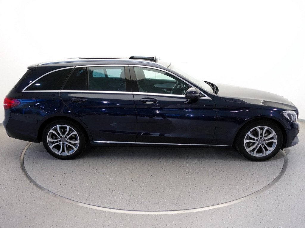 Mercedes-Benz C-klasse Estate 180 157pk AUT.-9|Panoramaschui, Auto's, Mercedes-Benz, 12 maanden, Achterwielaandrijving, 4 cilinders