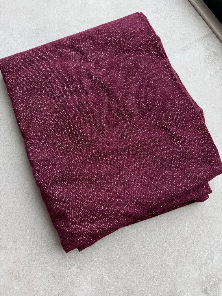 Tafelkleed paars met glitter, Ophalen, Zo goed als nieuw, Katoen, Paars