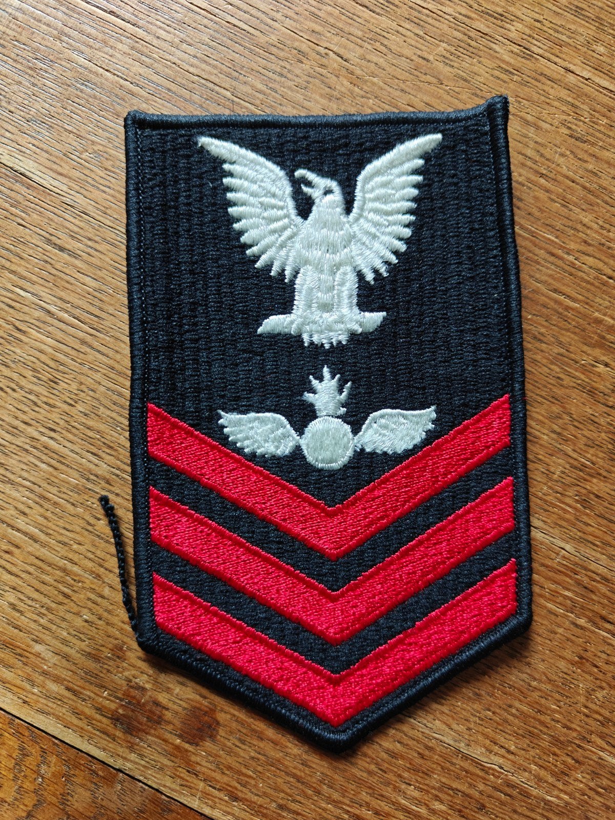 Navy rang patch zwart 38, Verzamelen, Militaria | Algemeen, Ophalen of Verzenden, Marine, Amerika, Embleem of Badge