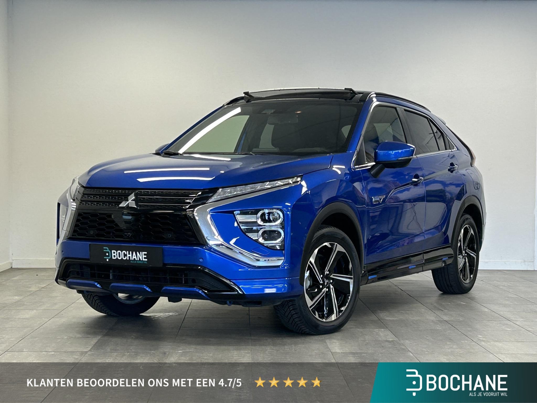 Mitsubishi Eclipse Cross 2.4 PHEV Instyle | Panoramadak | Le, Auto's, Automaat, 14 kWh, 4 cilinders, Blauw