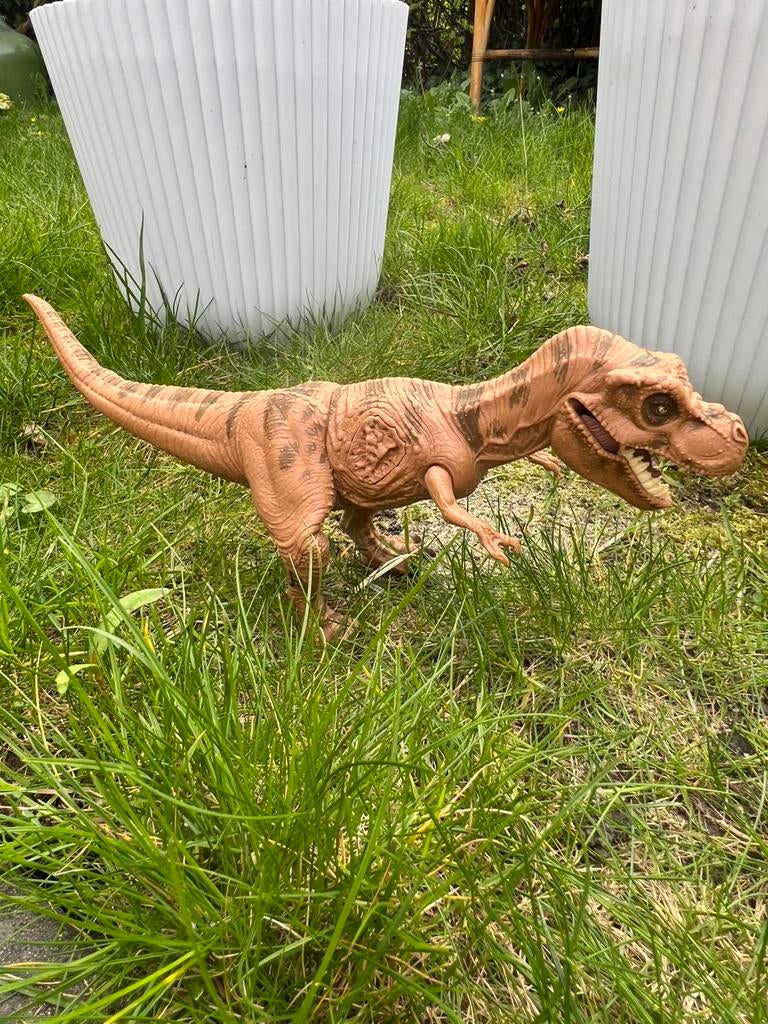 Jurassic park t-rex inclusief wondstuk, Verzamelen, Ophalen of Verzenden, Zo goed als nieuw