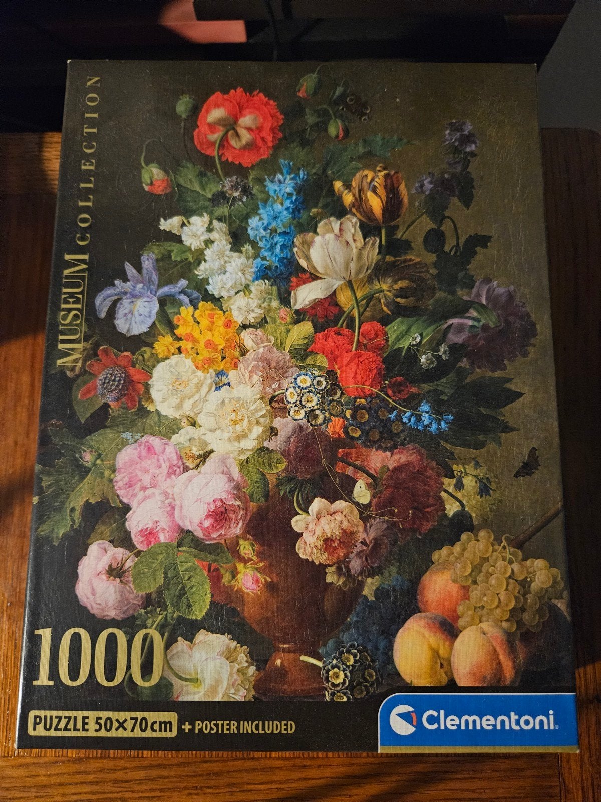 Clementoni Museum Collection 1000 stukjes bloemenpuzzel, Ophalen of Verzenden, 500 t/m 1500 stukjes, Nieuw, Legpuzzel