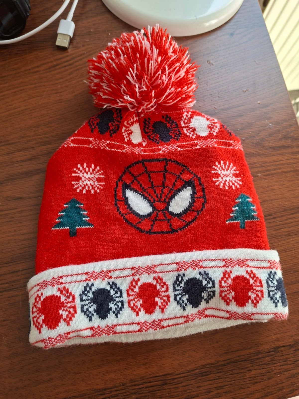 spiderman muts winter pompomp, Ophalen of Verzenden, Jongetje, Muts