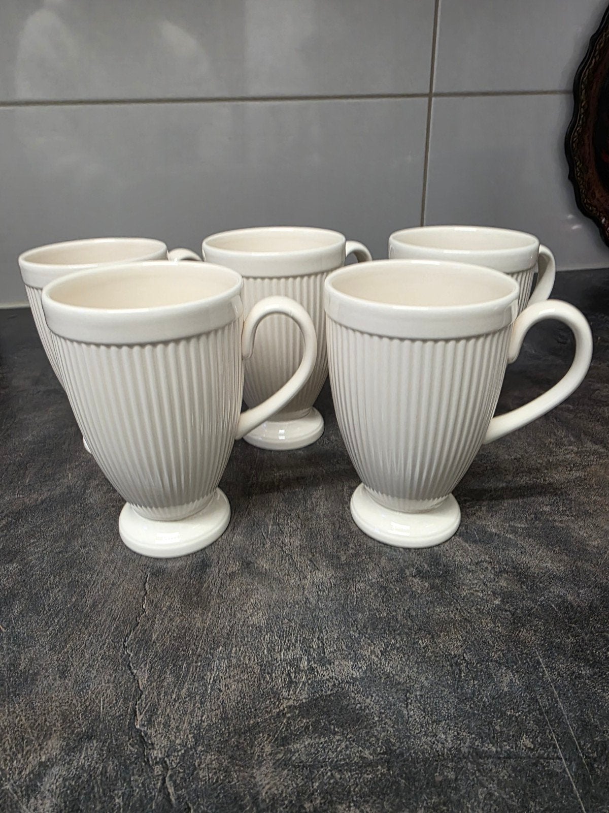 wedgwood winsor mokken 5x, Ophalen of Verzenden, Zo goed als nieuw, Porselein, Kop(pen) en/of Schotel(s)