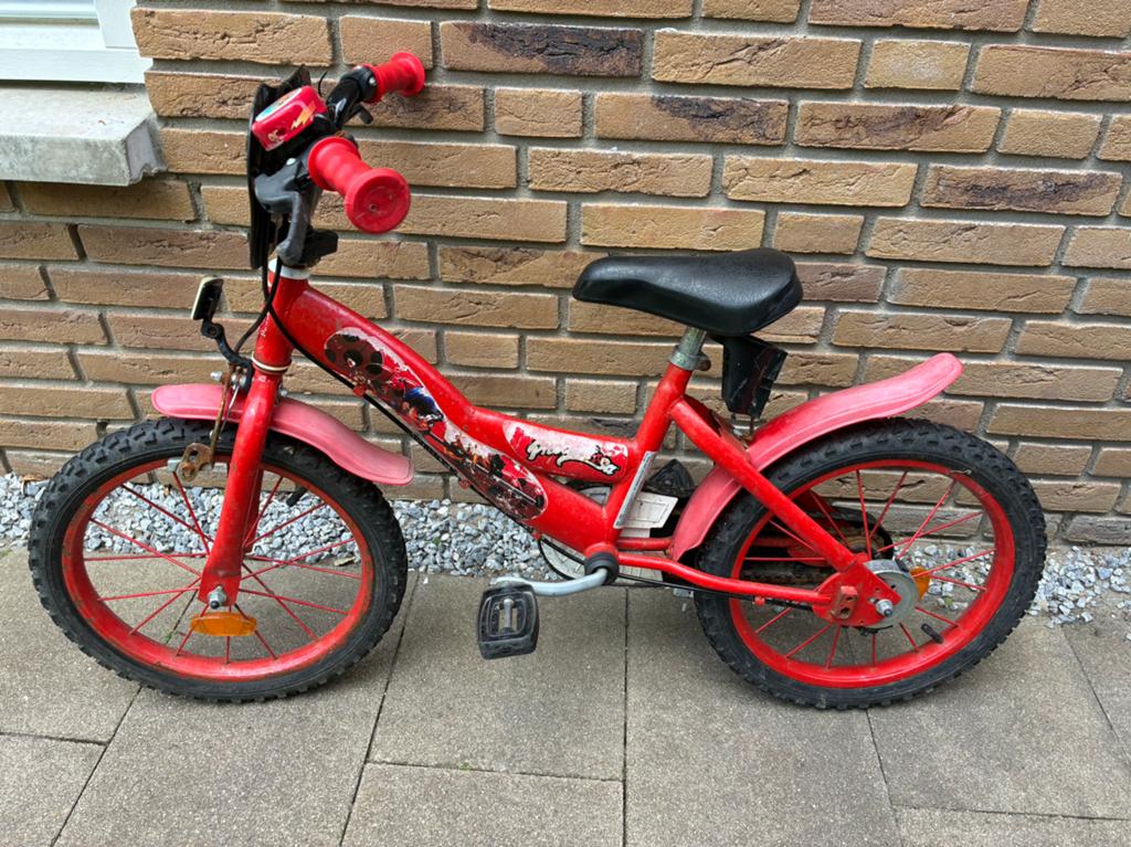 Kinderfiets incl drinkhouder-16 inch, Ophalen of Verzenden, Zo goed als nieuw, 16 tot 20 inch