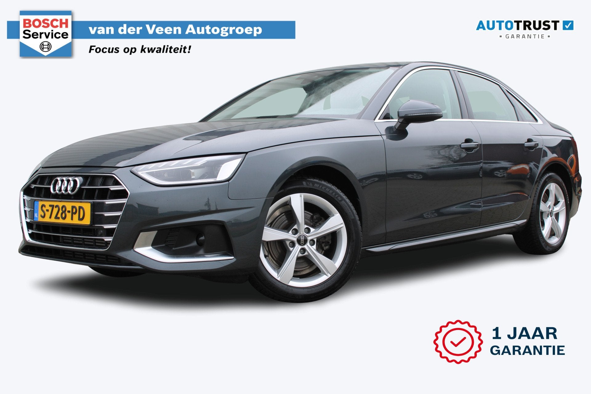 Audi A4 Limousine 35 TFSI Advanced Edition | Incl. 12 maande, 12 maanden, Stof, 4 cilinders, Origineel Nederlands