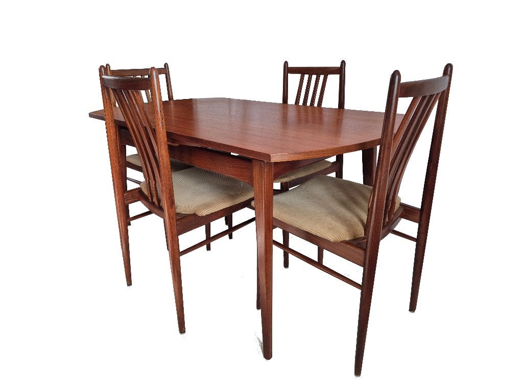 Schitterende vintage Scandinavische teak design stoelen, Ophalen, Gebruikt, Overige kleuren, Vier