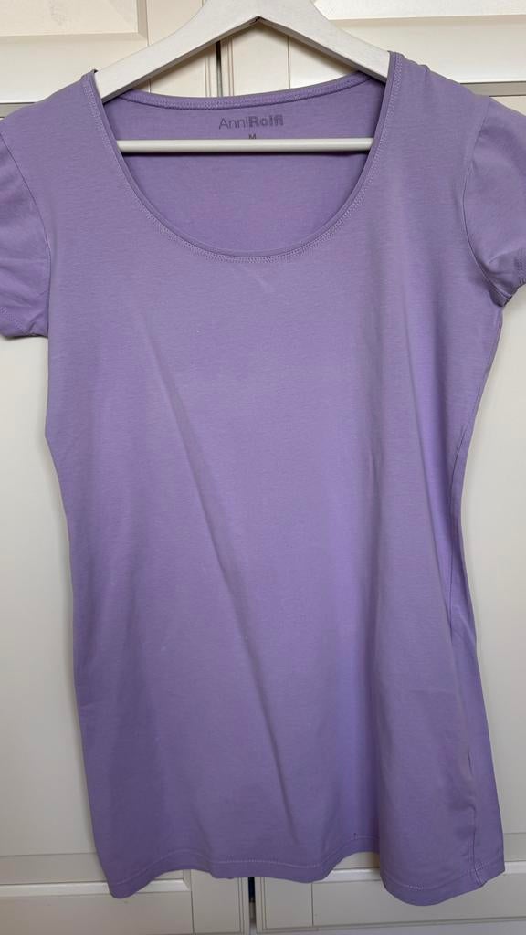 Paars T-shirt van Anni Rolfi, maat M, Kleding | Dames, Paars, Korte mouw, Gedragen, Ophalen