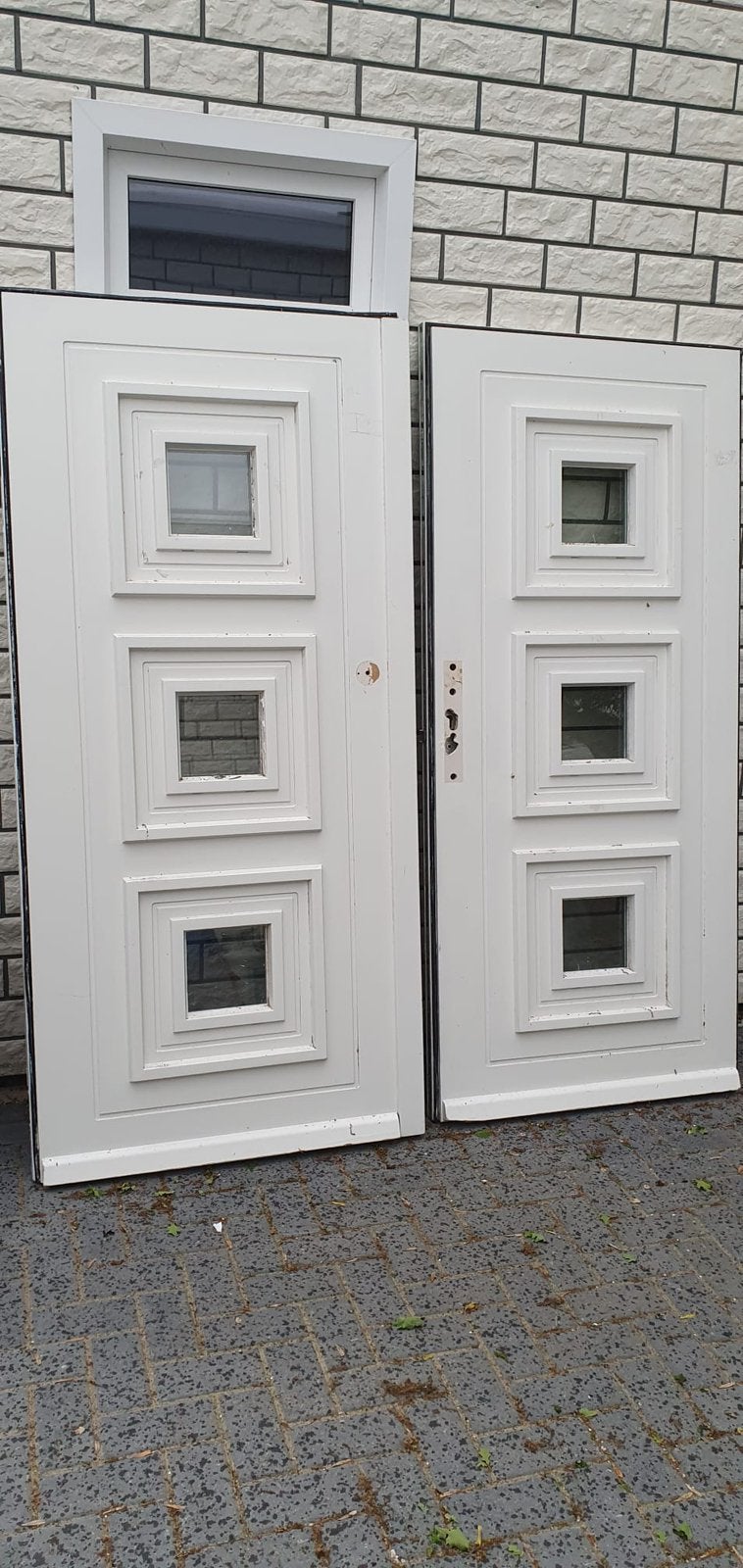 Garagedeuren openslaande deuren dubbele deuren, 120 cm of meer, Ophalen of Verzenden, 200 tot 215 cm, Buitendeur