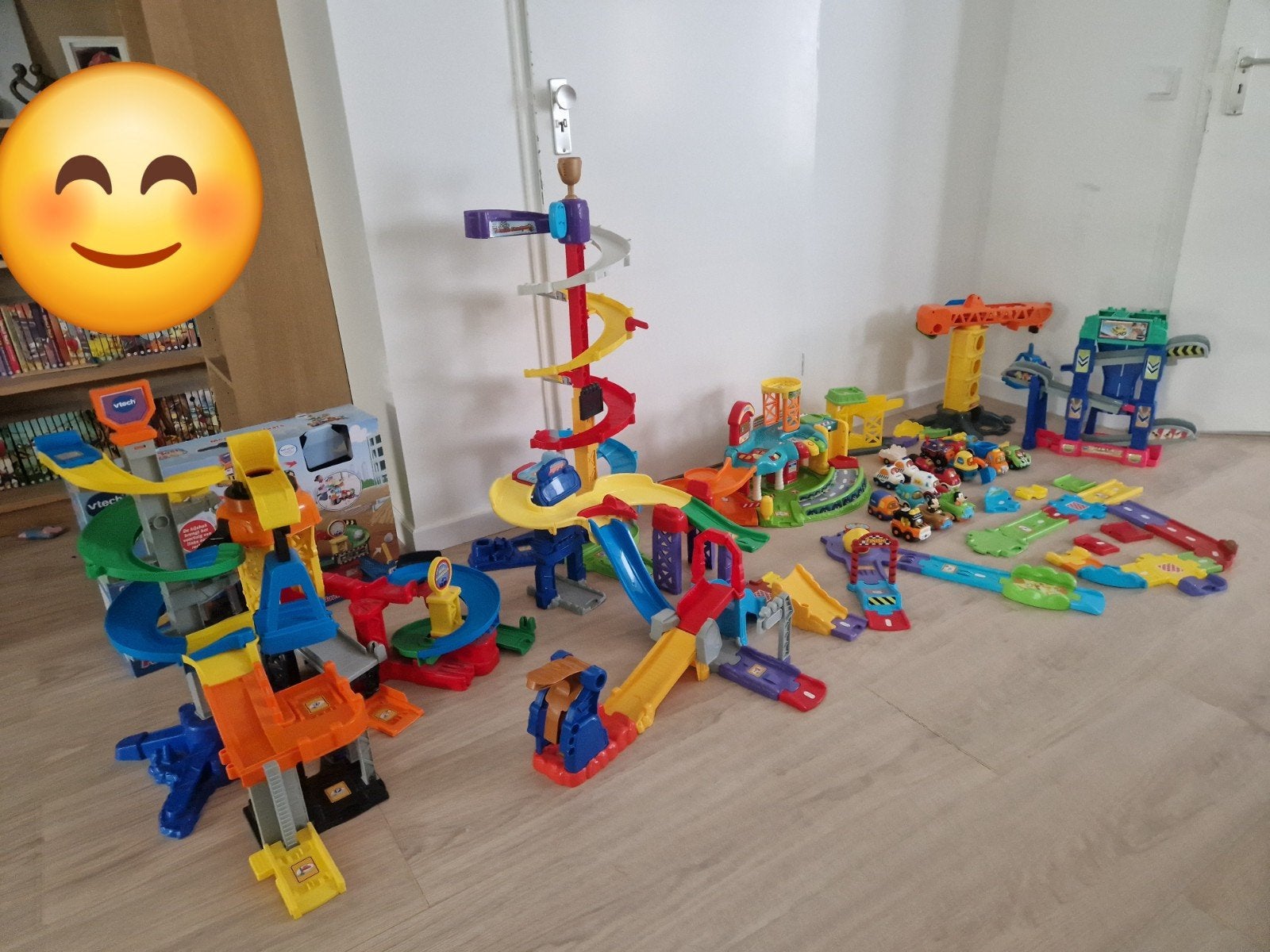 Grote VTech Toet Toet Auto's collectie met veel banen, Ophalen of Verzenden, Gebruikt