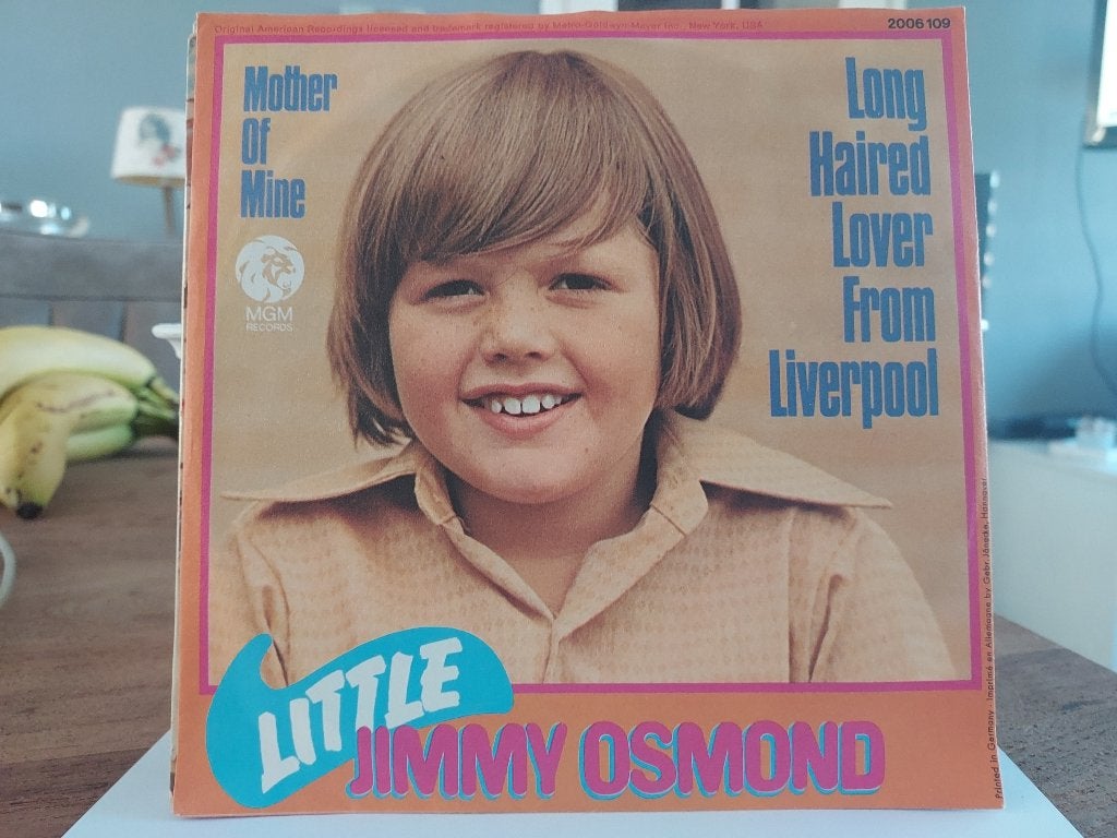 7" Single Little Jimmy Osmond - Long Haired Lover From Liver, Ophalen of Verzenden, Gebruikt, Pop