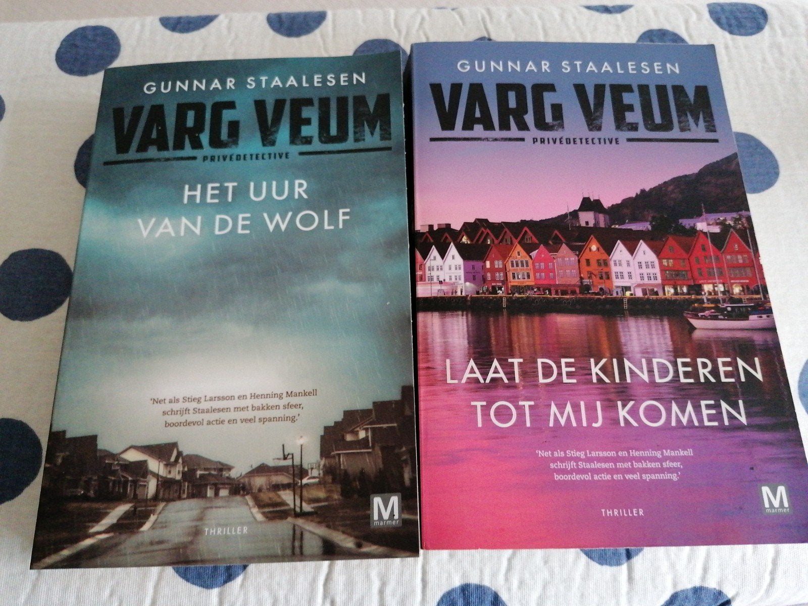 2x Varg Veum privédetective - Gunnar Staalesen (paperback), Gelezen, Scandinavië, Ophalen of Verzenden, Gunnar Staalesen
