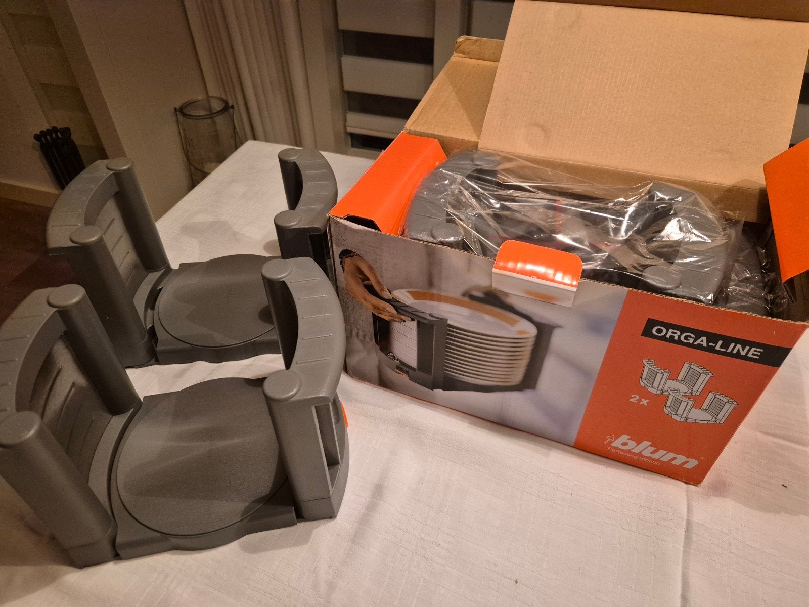Blum Orga-Line Bordenrek voor lades (4 stuks), Bordenrek, Kunststof, Nieuw, Ophalen of Verzenden