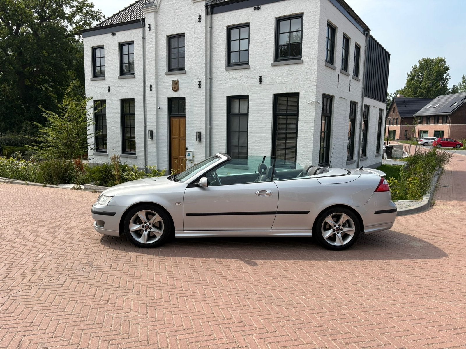 Nederlandse Saab 9-3 2.8 Turbo Aero hirsch V6 Cabrio AUT, Zwart, 1675 kg, Cabriolet, 4 stoelen