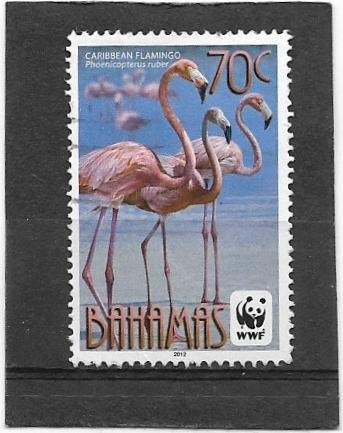 Bahamas 2012  Caribbean Flamingo 70c, Verzenden, Gestempeld, Midden-Amerika